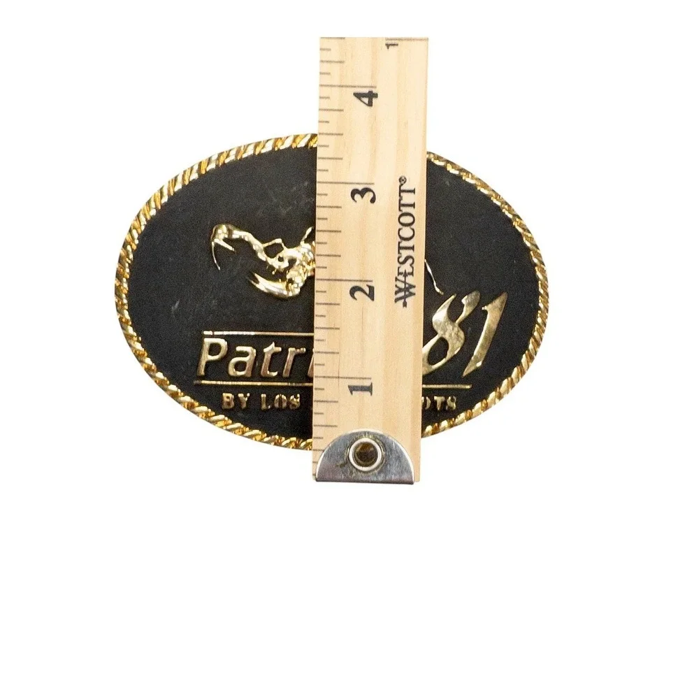 Los Altos Boots Patrulla 81 Scorpion Extra‎ Large Western Belt Buckle